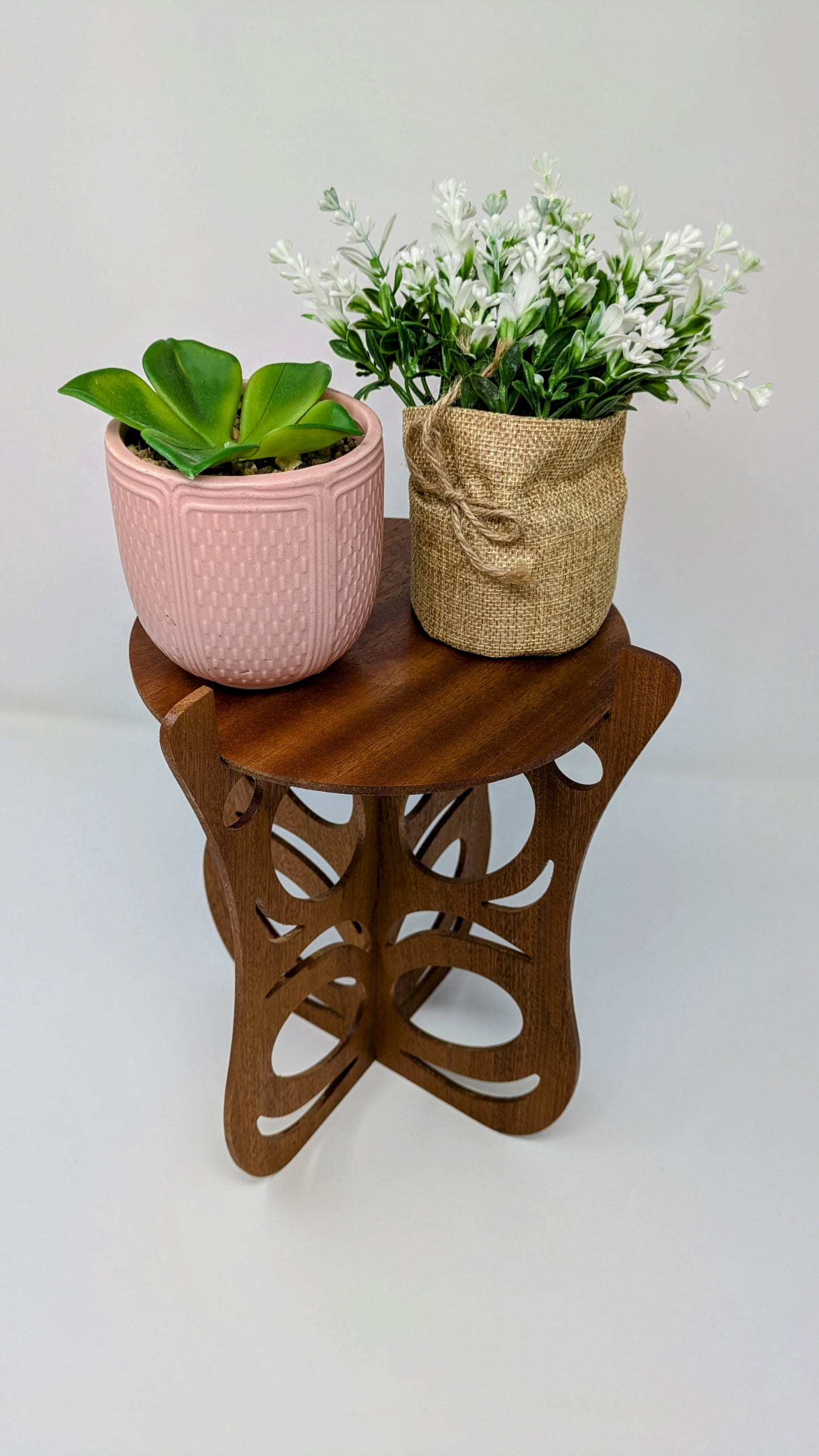 Mahogany Plant Stand